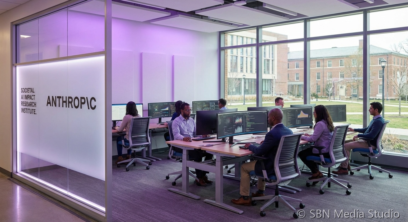 Research laboratory environment representing the Anthropic Institute for AI research