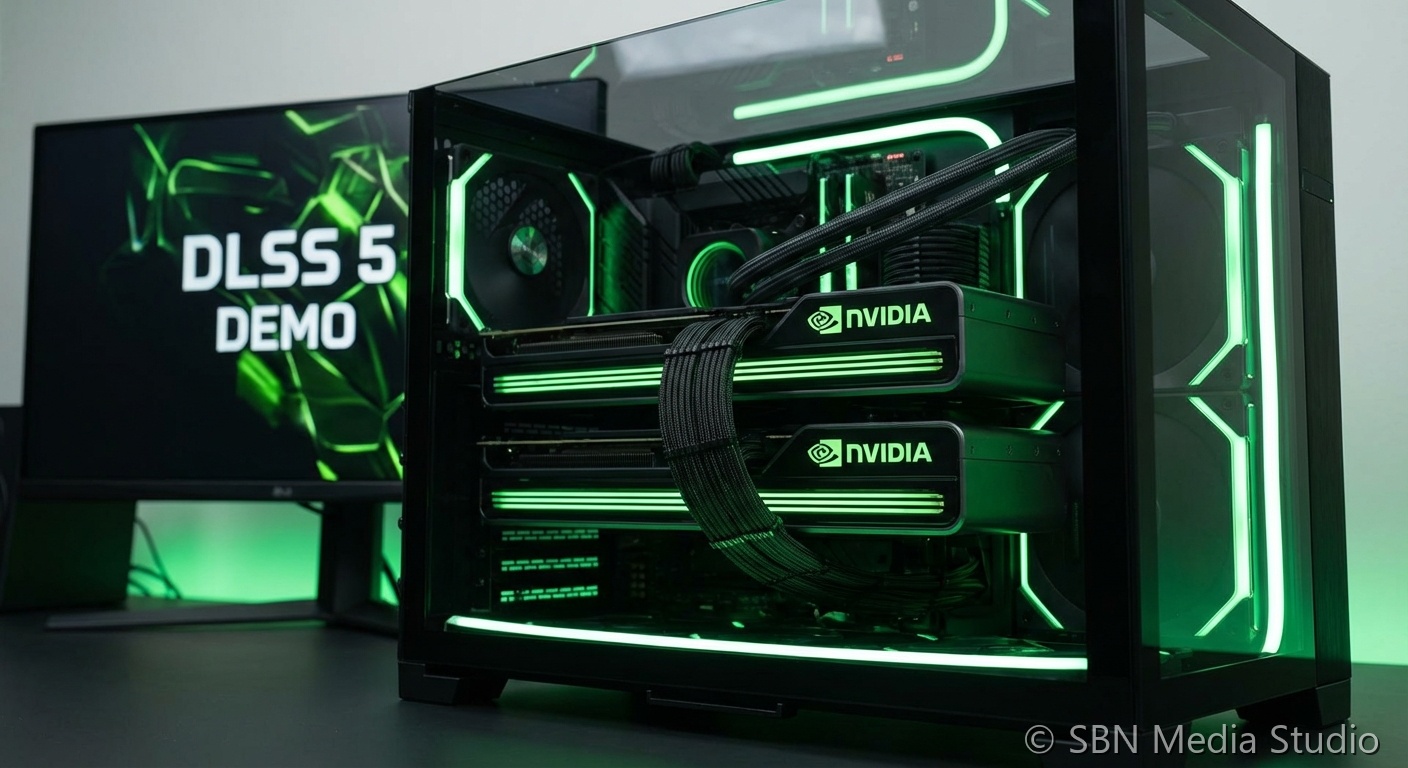 Gaming PC hardware representing DLSS 5 dual GPU requirements