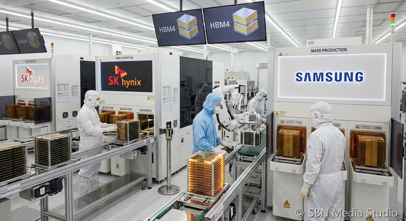 Memory chip stacking technology representing HBM4 production