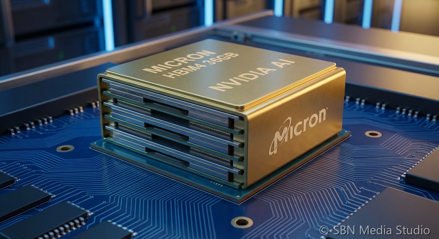 Memory chip stacking representing HBM4 production